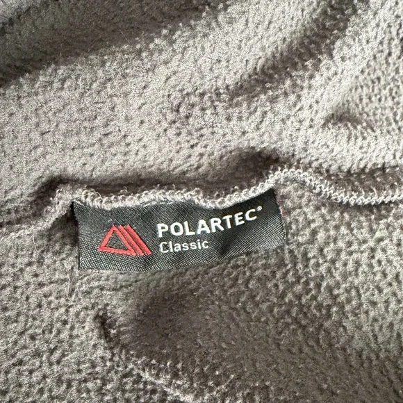 The North Face Kids Gray Yellow Quarter Zip-Up Fleece Boy’s XL 18/20 - Picture 6 of 10